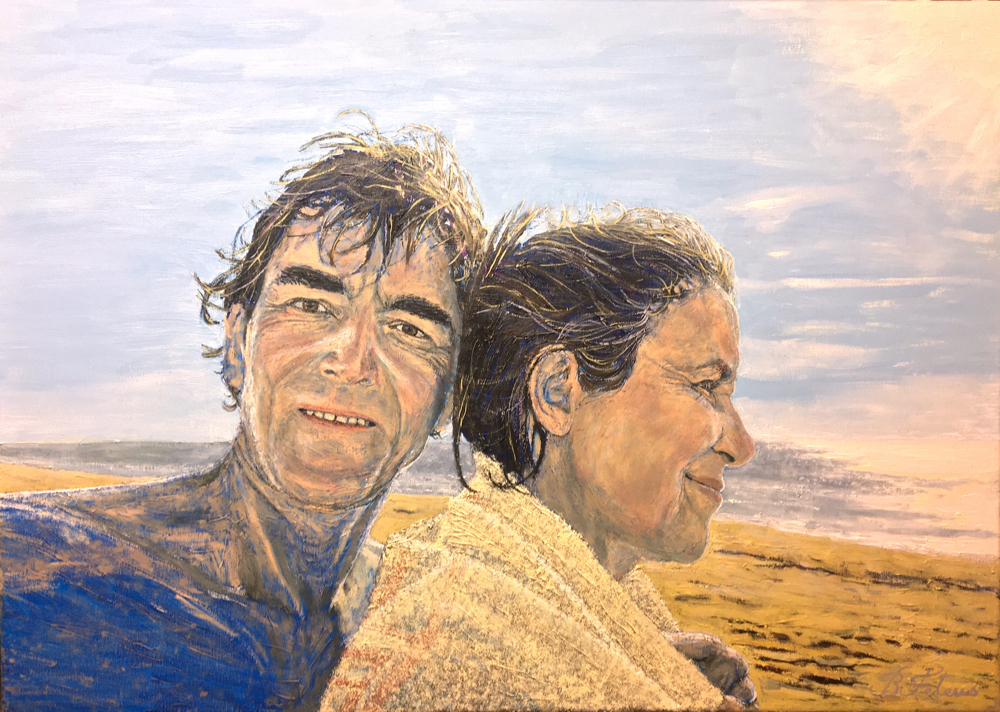 -NIET BESCHIKBAAR- Opdracht dubbelportret 50 x 70 2020