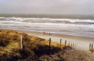 rennen op het strand